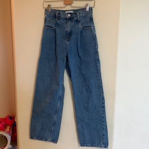 Topshop wide leg high rise jeans